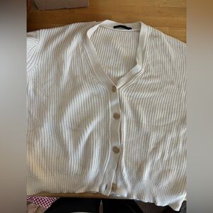 Jenni Kayne cotton cocoon cardigan ivory